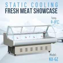 ventilatorkoeling gebogen glazen vleesweergave koelkast showcase